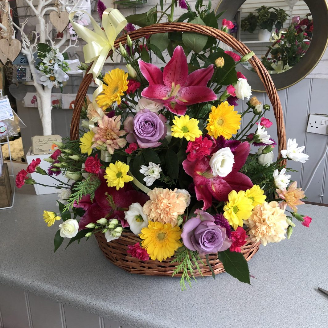 Large floral Basket