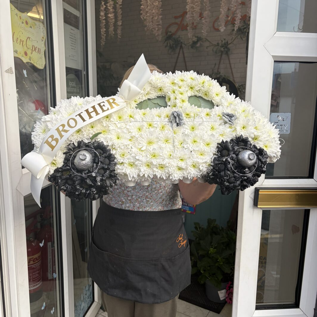 Car funeral tribute